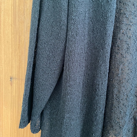 Lulu B Black Nubby Knit Cardigan Sweater M - Picture 2 of 5